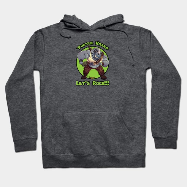 Turtle Killer - Rocksteady Hoodie by Ronaldo Barata